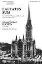 Laetatus Sum SATB choral sheet music cover